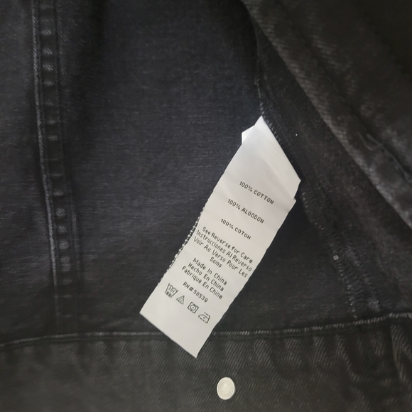 STS blue Nordstrom Melanie crop boyfriend jean jacket L - Picture 4 of 5